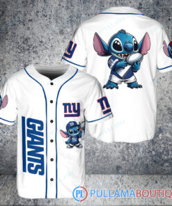 New York Giants x Stitch with Trophy Baseball Jersey White