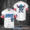 Detroit Lions x Stitch with Trophy Baseball Jersey Red