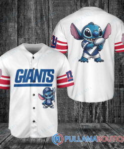 New York Giants x Stitch with Trophy Baseball Jersey White Without Piping