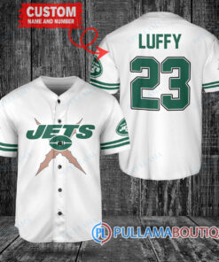 New York Jets Luffy After Timeskip One Piece Straw Hats Custom Baseball Jersey