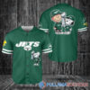 Philadelphia Eagles x Snoopy and Charlie Brown with Trophy Baseball Jersey Kelly Green