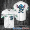 Tennessee Titans x Stitch with Trophy Baseball Jersey Navy