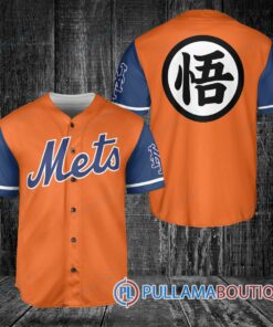 New York Mets Dragon Ball Z Goku Baseball Jersey