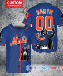 New York Mets x Darth Vader Star Wars with Trophy Baseball Jersey Royal