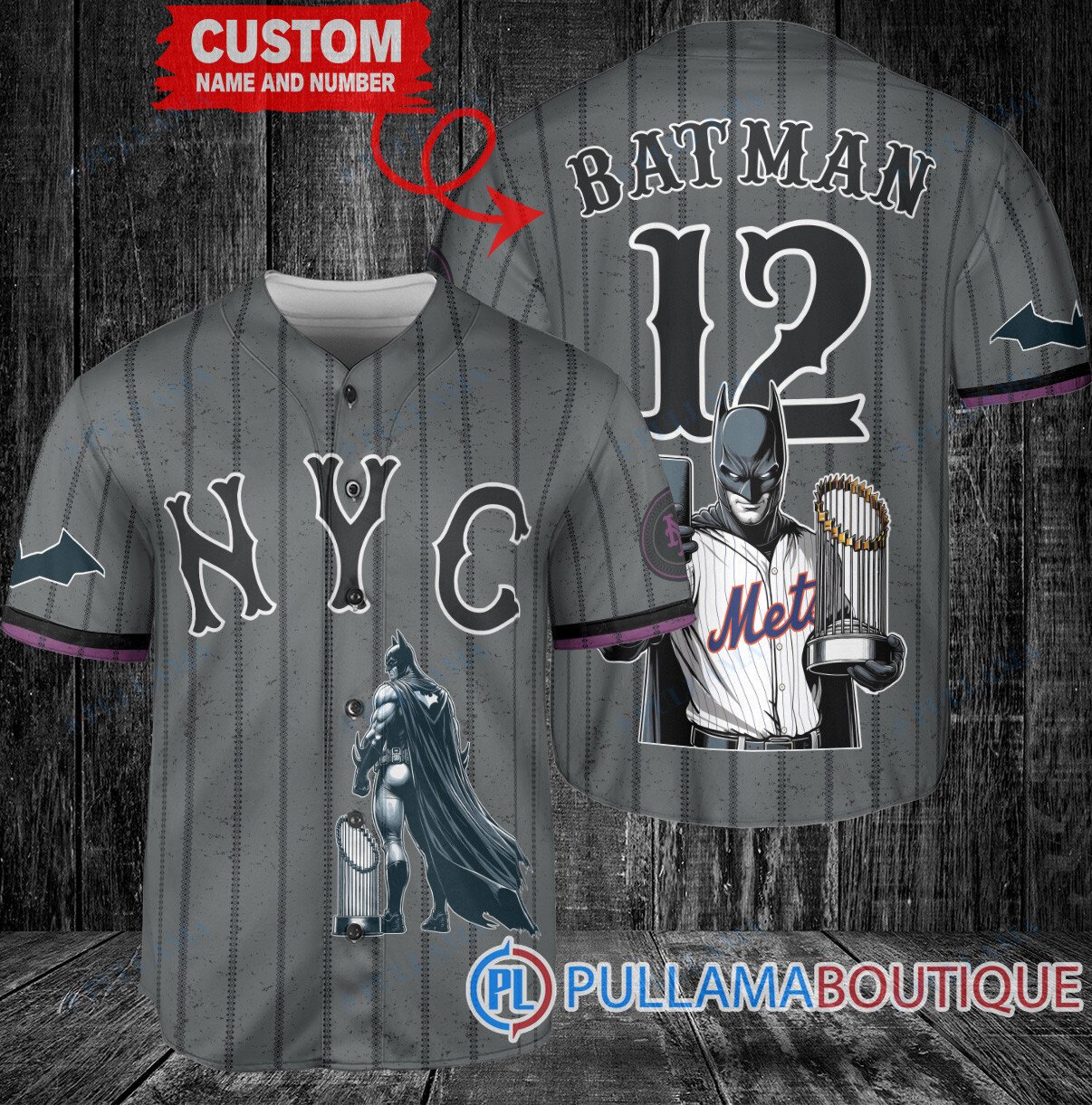 Philadelphia Phillies x Mickey and Minnie with Trophy Baseball Jersey Blue City Connect