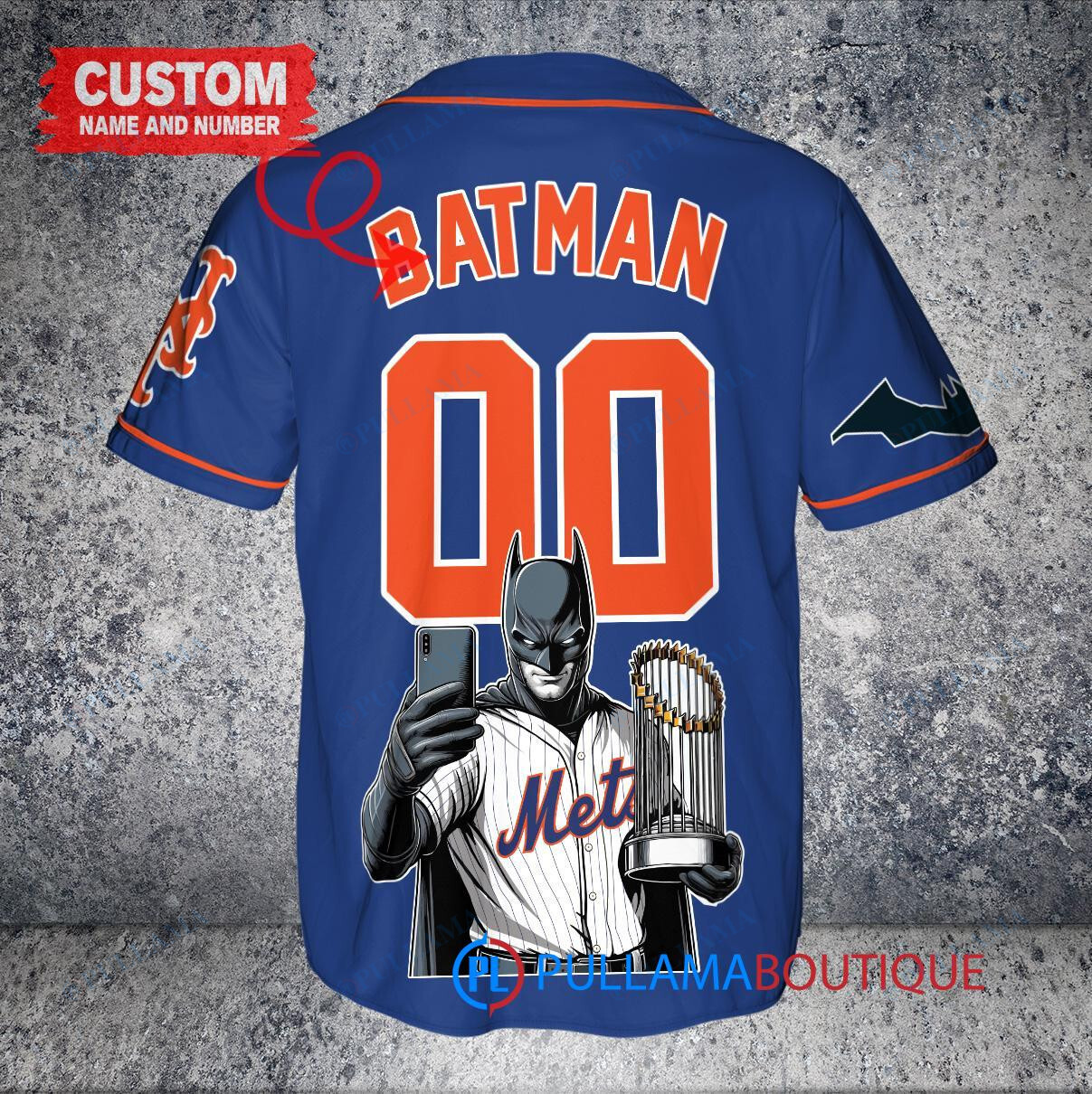 Houston Astros x DC Comics Batman The Dark Knight with Trophy Custom Baseball Jersey Orange