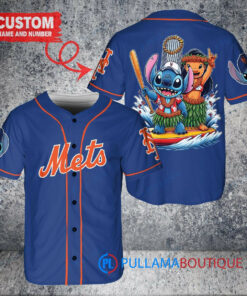 New York Mets x Lilo & Stitch with Trophy Baseball Jersey Royal