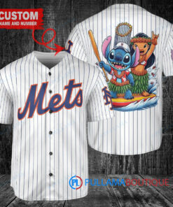 New York Mets x Lilo & Stitch with Trophy Baseball Jersey White