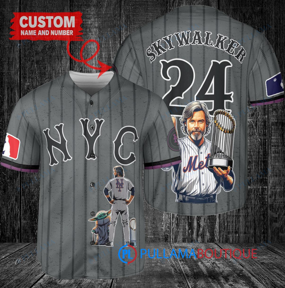 Minnesota Twins x Luke Skywalker Star Wars with Trophy Custom Baseball Jersey White