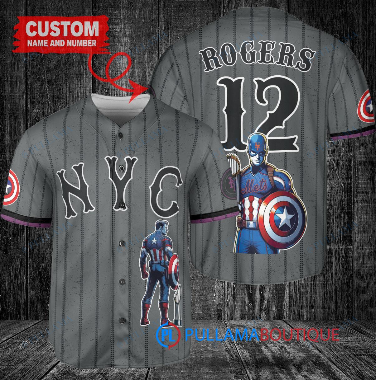 Cleveland Guardians x Marvel Captain America Steve Rogers with Trophy Custom Baseball Jersey Gray