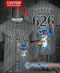 New York Mets x Stitch with Trophy Baseball Jersey Graphite City Connect