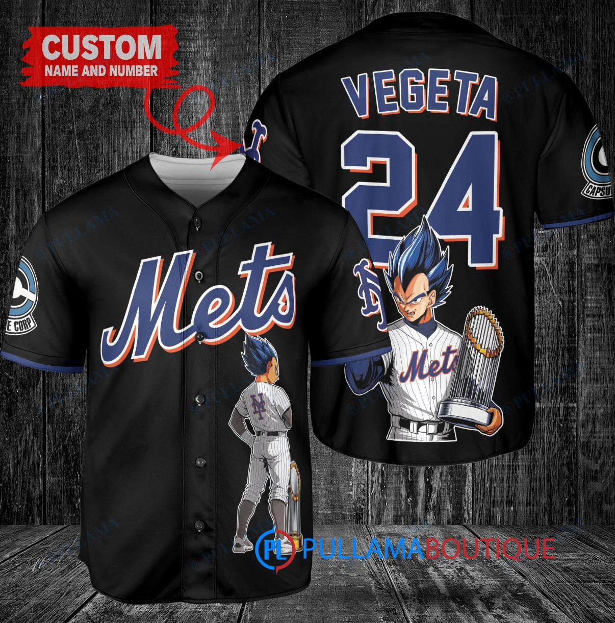 San Francisco Giants x Vegeta Super Saiyan Dragon Ball Z with Trophy Custom Baseball Jersey White City Connect