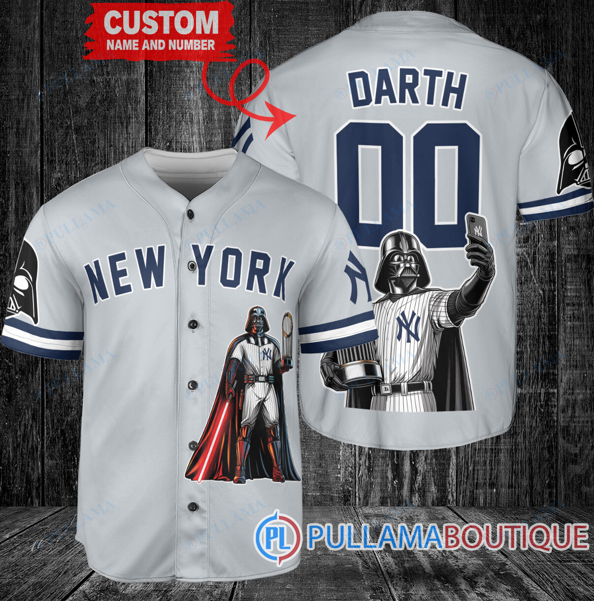 San Diego Padres x Darth Vader Star Wars with Trophy Baseball Jersey White