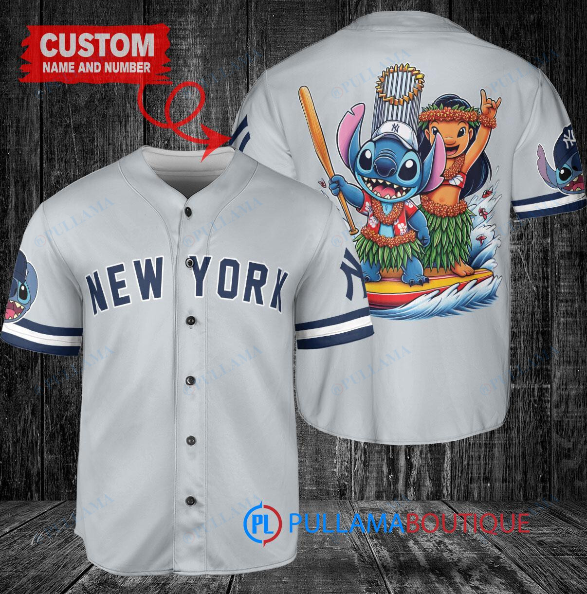 Tampa Bay Rays x Lilo & Stitch with Trophy Baseball Jersey White Home Replica