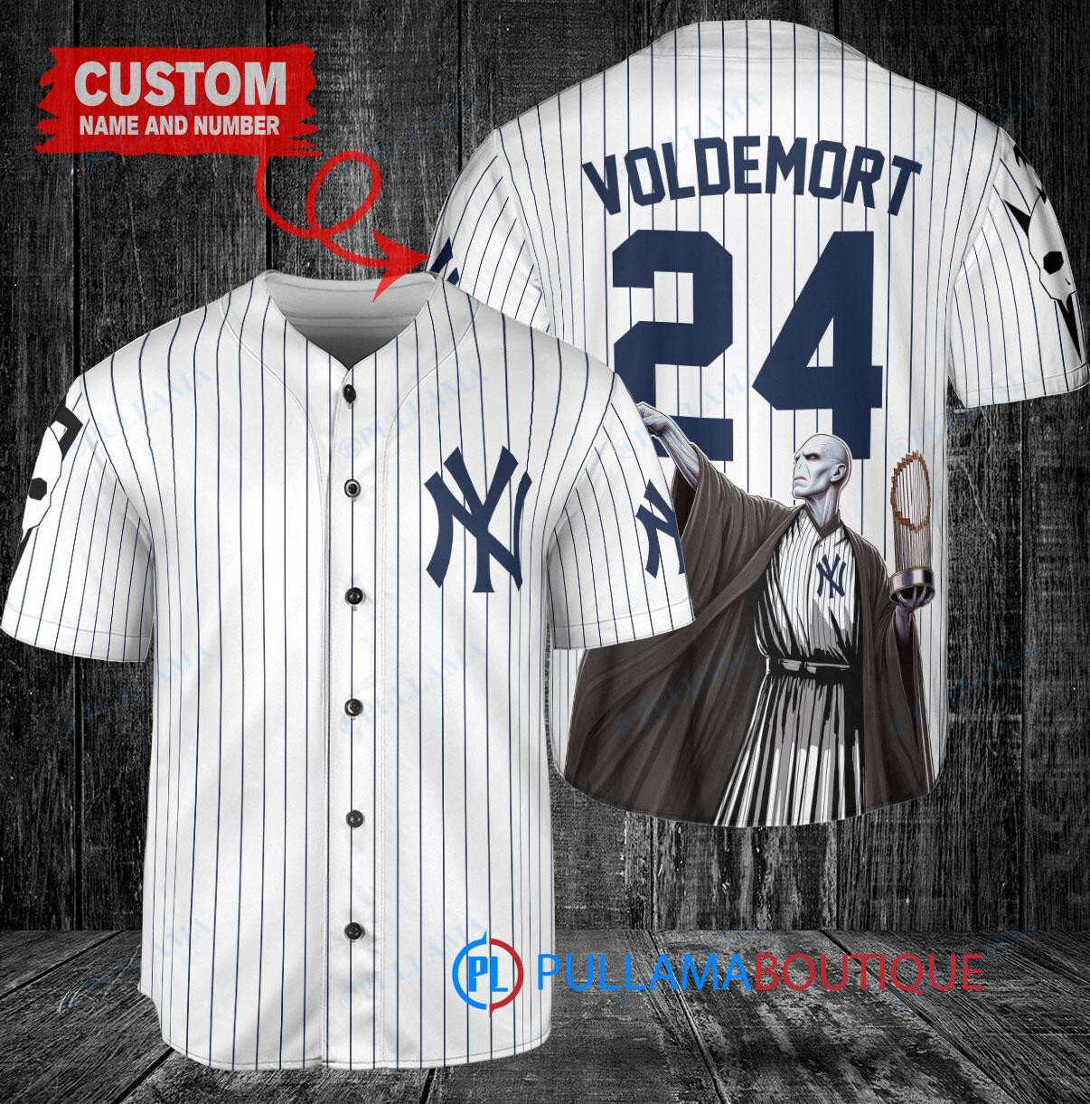 Atlanta Braves x Lord Voldemort Baseball Jersey Gray – Harry Potter Trophy