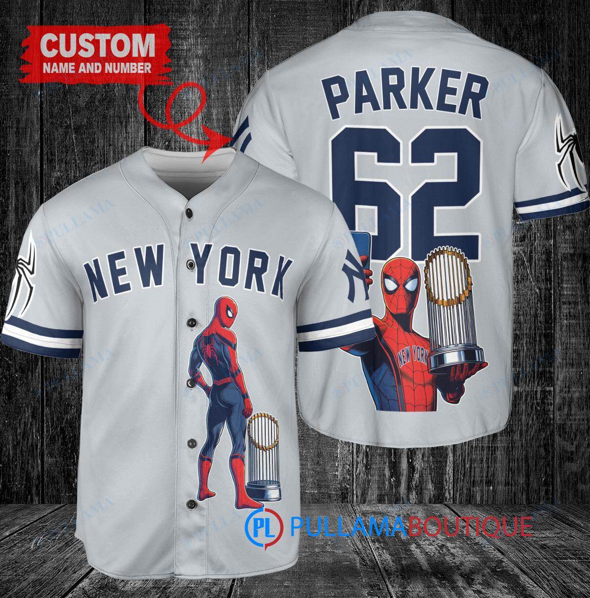 Cleveland Guardians x Marvel Spiderman with Trophy Custom Baseball Jersey White