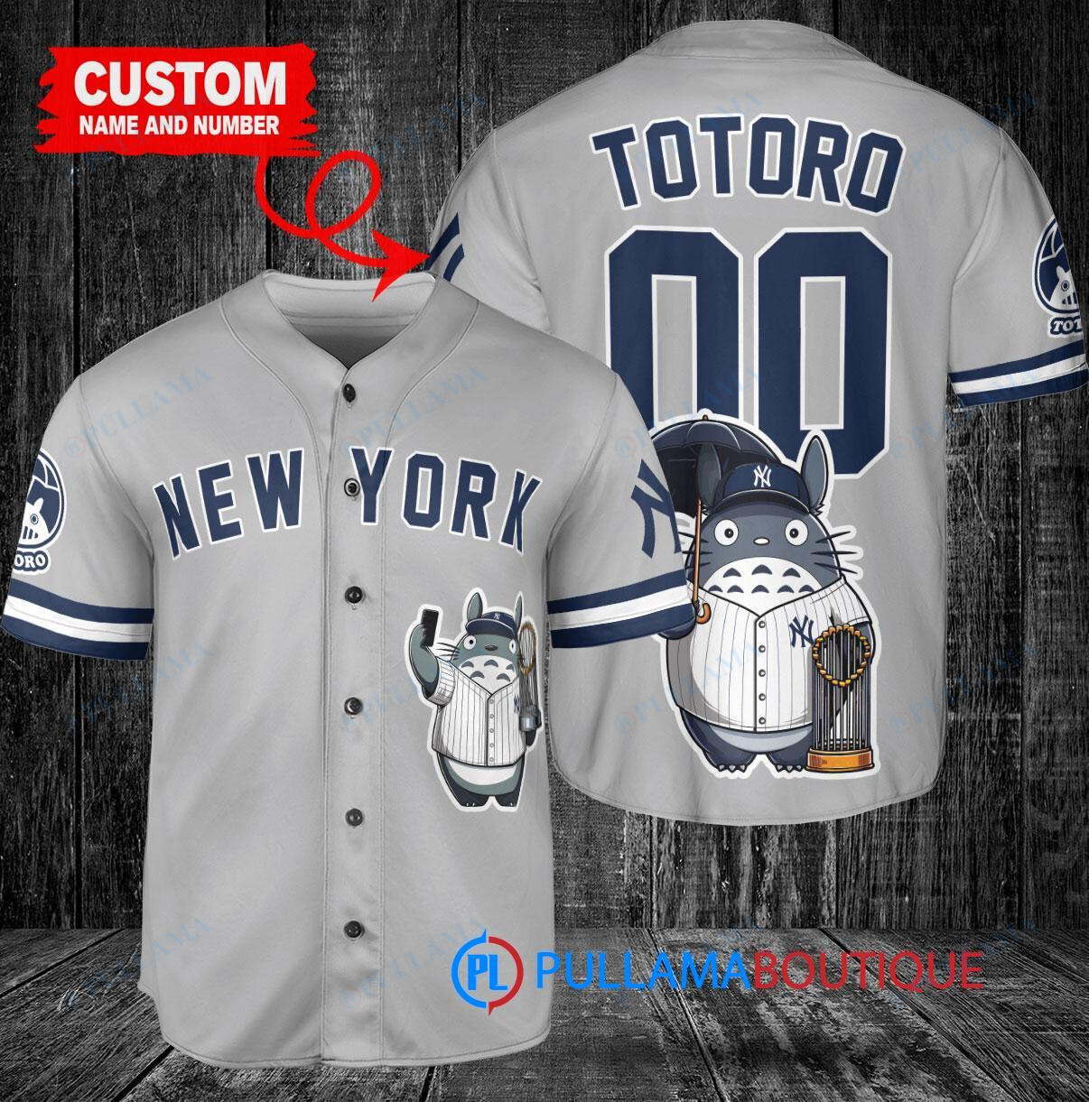 Seattle Mariners x Totoro Studio Ghibli with Trophy Custom Baseball Jersey Aqua