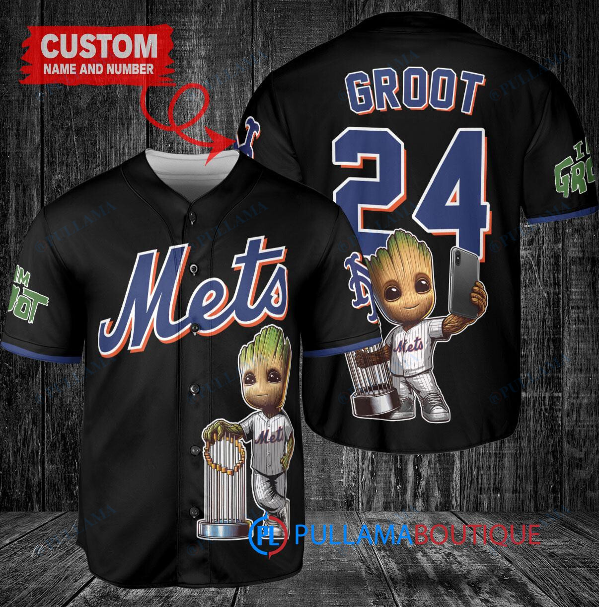 LA Angels Baby Groot Marvel Guardians Of The Galaxy Baseball Jersey Red