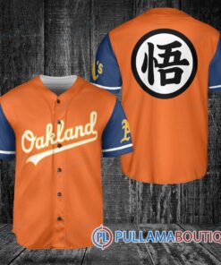 Oakland Athletics Dragon Ball Z Goku Baseball Jersey