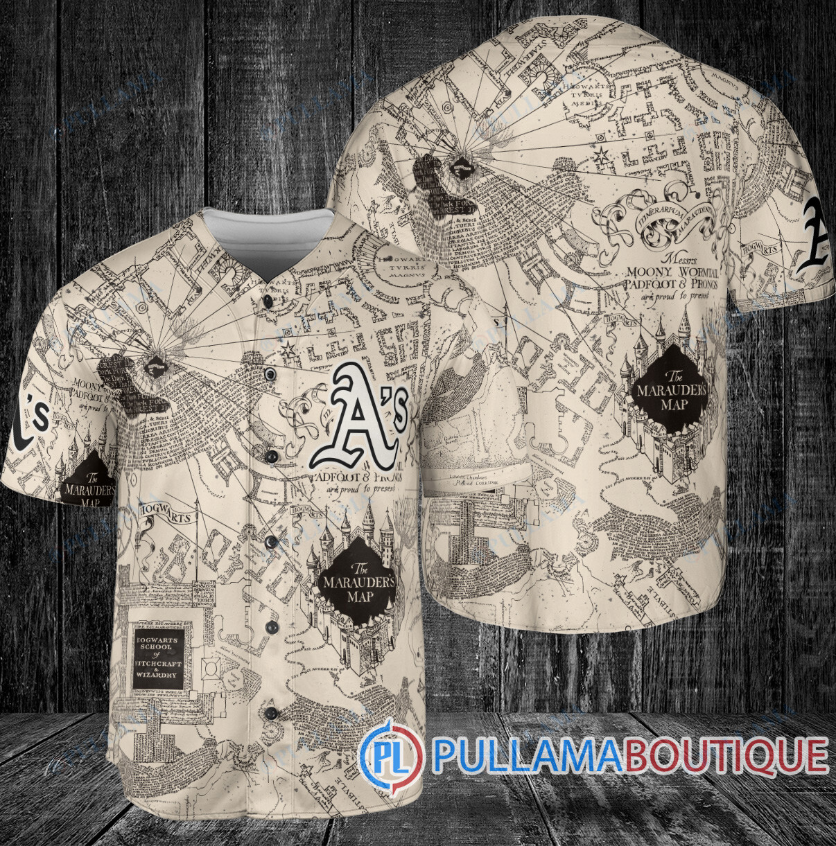 Miami Marlins Harry Potter The Marauders Map Baseball Jersey Black