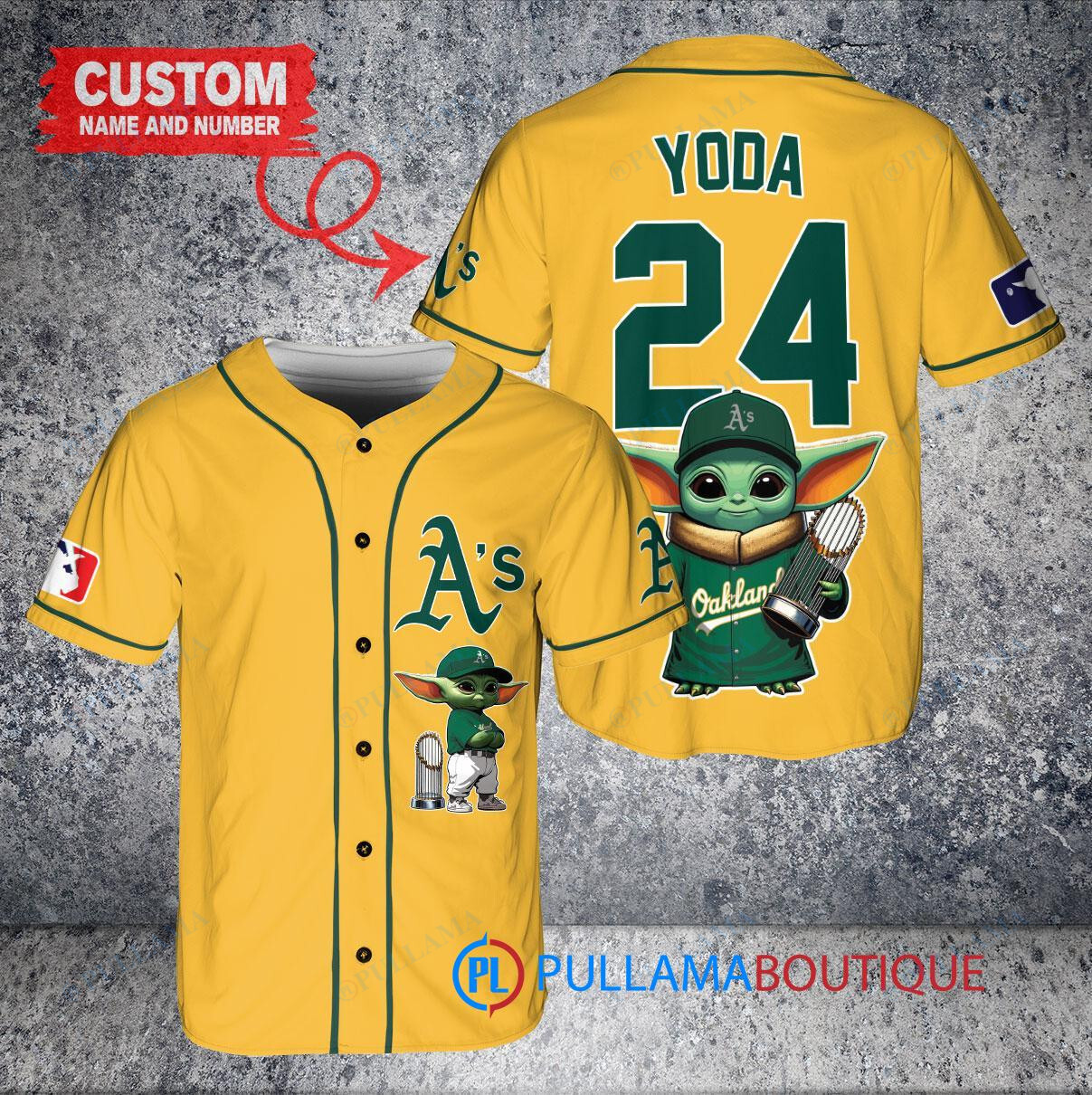 Minnesota Twins x Baby Yoda Star Wars The Mandalorian with Trophy Custom Baseball Jersey Gray Road