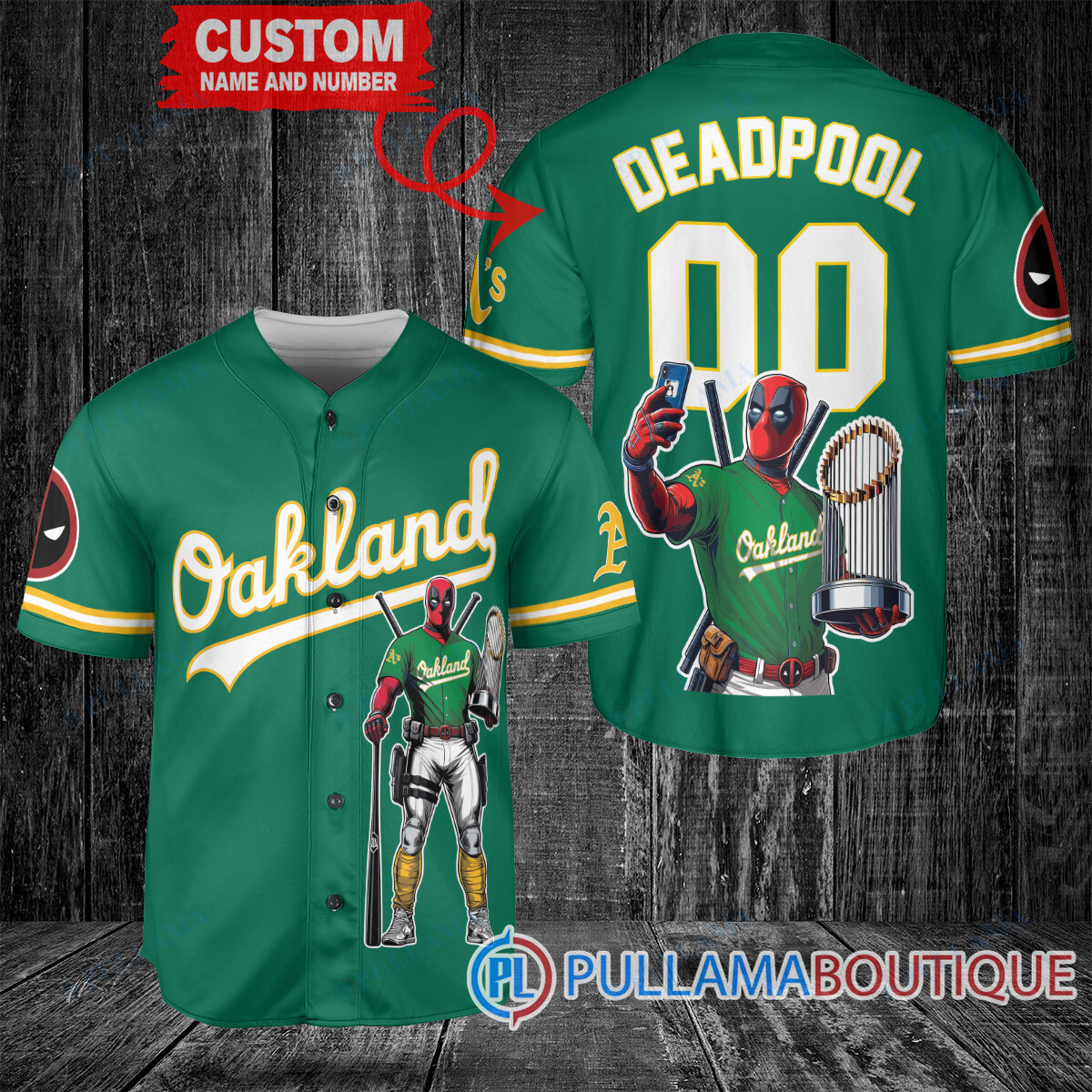 Cleveland Guardians x Deadpool with Trophy Baseball Jersey Gray