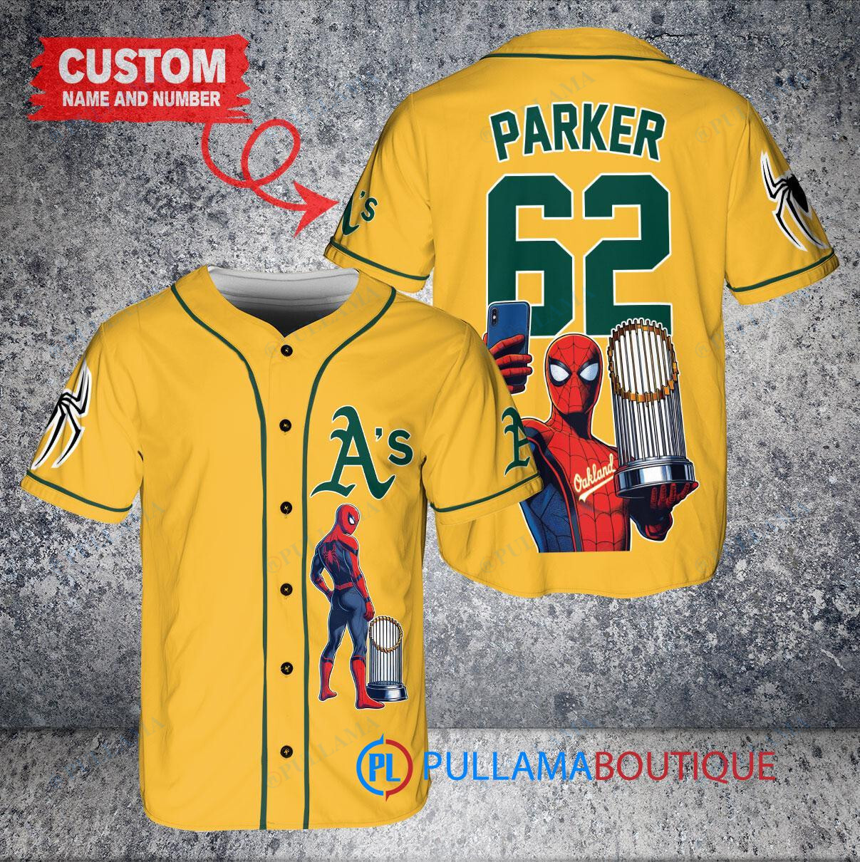 Seattle Mariners x Marvel Spiderman with Trophy Custom Baseball Jersey Royal