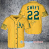 Oakland Athletics x Taylor Swift 89 Baseball Jersey