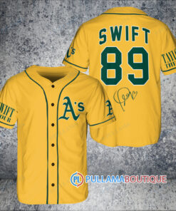 Oakland Athletics x Taylor Swift 89 Baseball Jersey