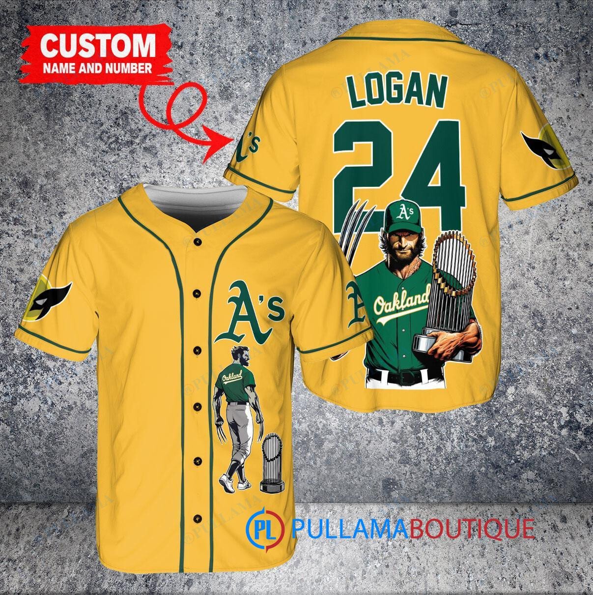 Cincinnati Reds x Wolverine Logan with Trophy Custom Baseball Jersey Gray