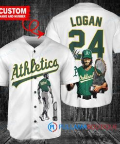 Oakland Athletics x Wolverine Logan with Trophy Custom Baseball Jersey White