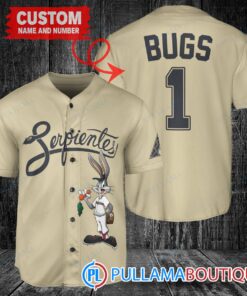 Personalized Arizona Diamondbacks Bugs Bunny Baseball Jersey Sand