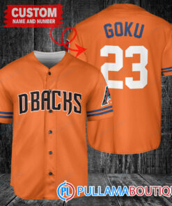 Personalized Arizona Diamondbacks Dragon Ball Z Goku Baseball Jersey