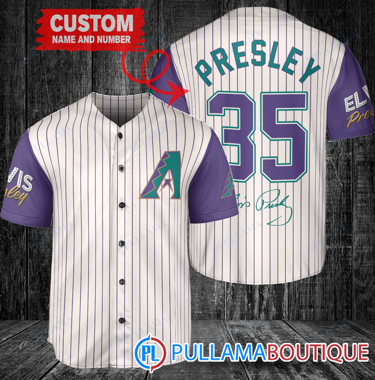 Personalized Philadelphia Phillies Elvis Presley Baseball Jersey White