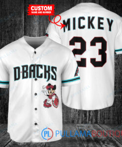 Personalized Arizona Diamondbacks x Mickey Mouse Baseball Jersey