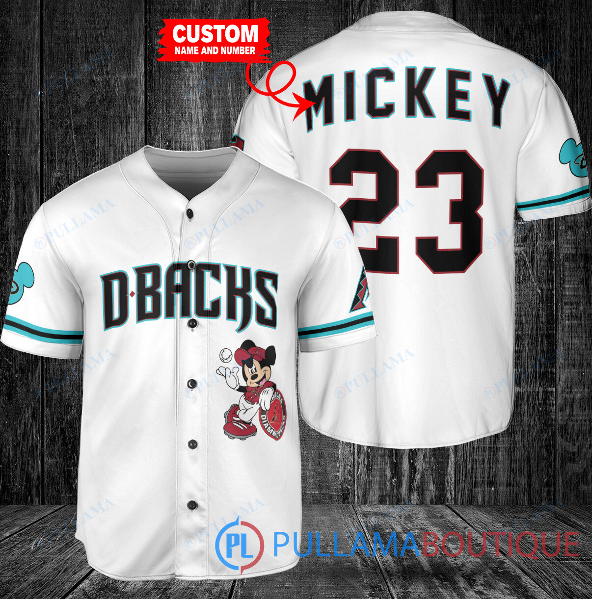 Personalized Baltimore Orioles x Mickey Mouse Baseball Jersey