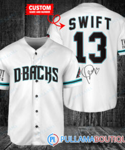 Personalized Arizona Diamondbacks x Taylor Swift Baseball Jersey