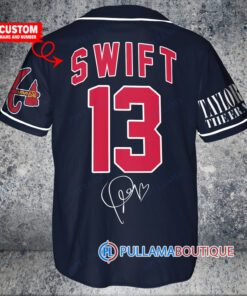 Personalized Atlanta Braves x Taylor Swift Baseball Jersey