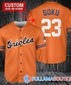 Personalized Baltimore Orioles Dragon Ball Z Goku Baseball Jersey