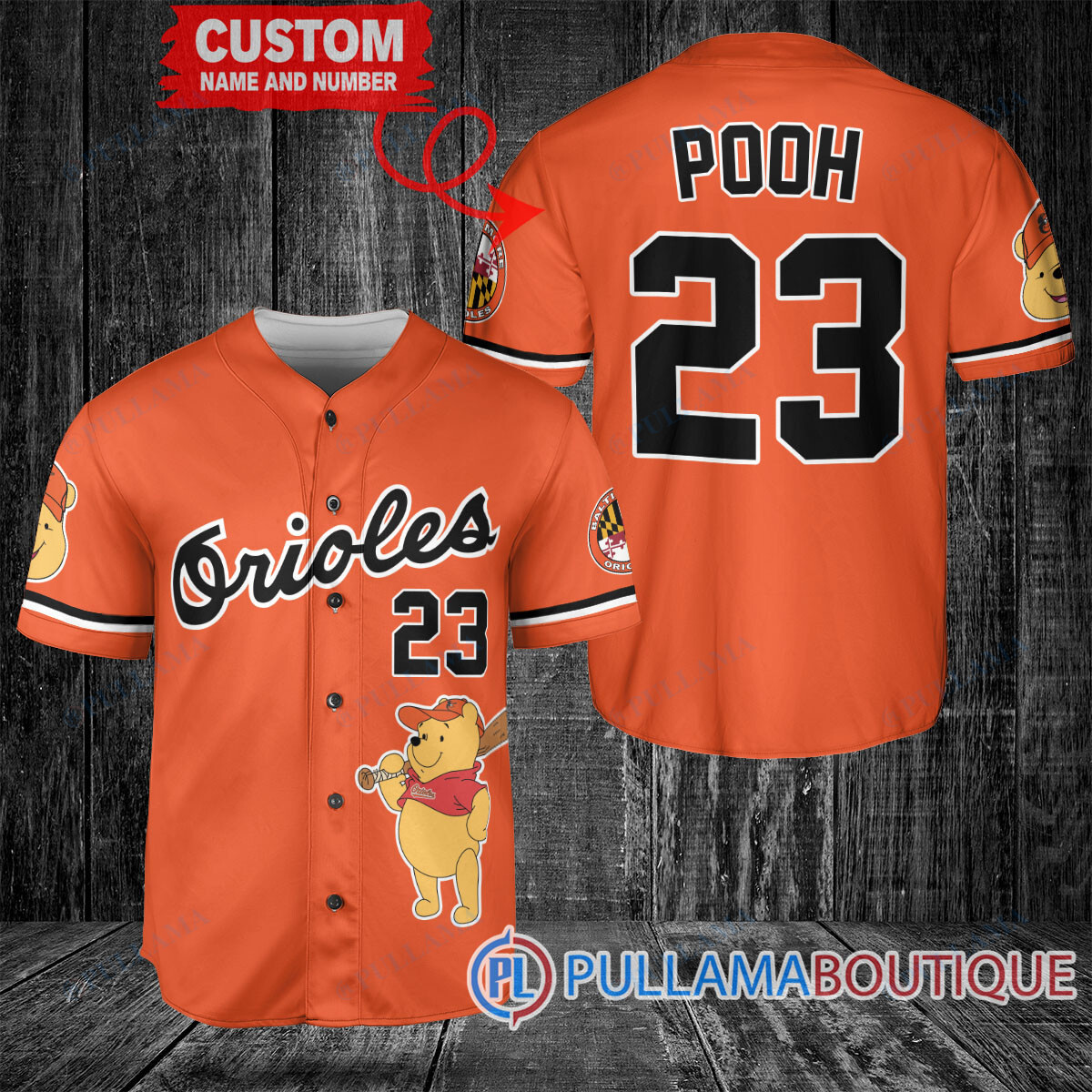 Personalized San Diego Padres Winnie the Pooh Baseball Jersey White City Connect