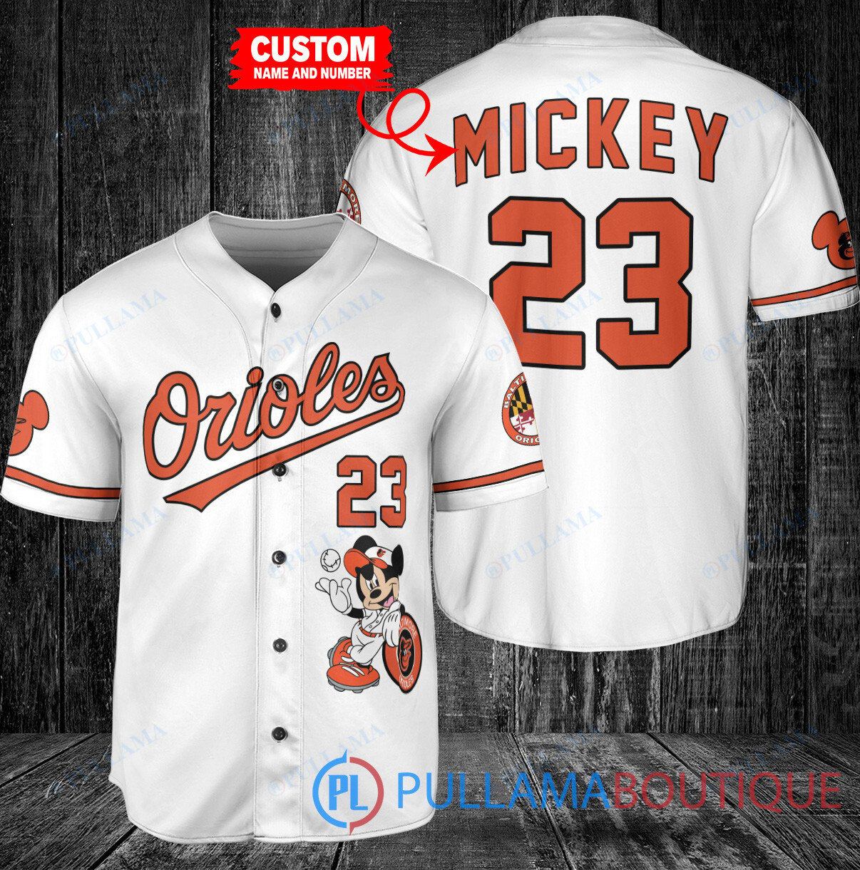 Personalized St. Louis Cardinals x Mickey Mouse Baseball Jersey