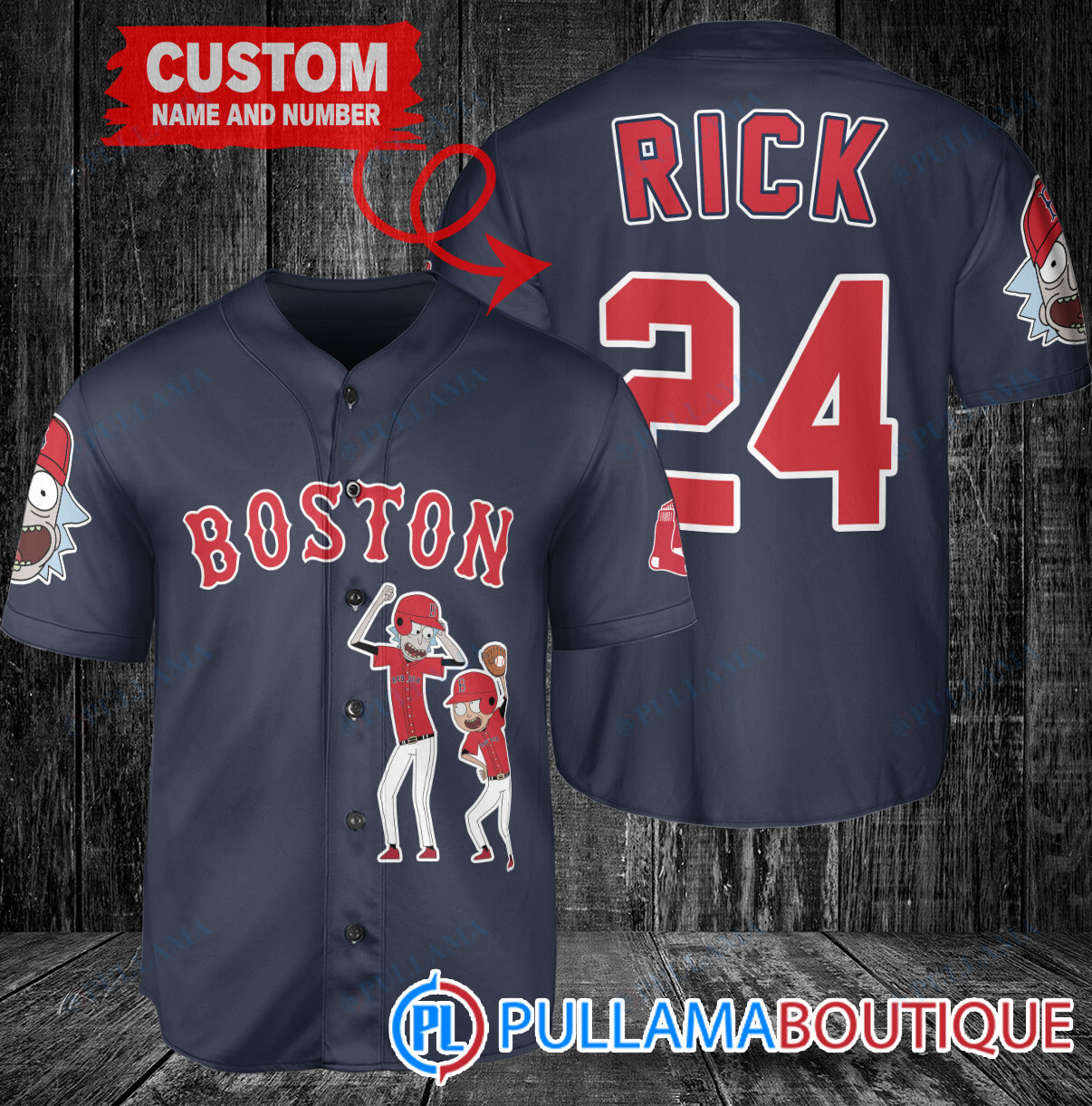 Personalized Texas Rangers Rick and Morty Baseball Jersey Royal