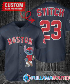 Personalized Boston Red Sox Stitch Baseball Jersey Navy