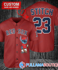 Personalized Boston Red Sox Stitch Baseball Jersey Red