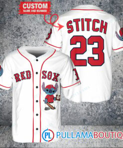 Personalized Boston Red Sox Stitch Baseball Jersey White