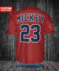 Personalized Boston Red Sox x Mickey Mouse Baseball Jersey