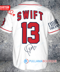 Personalized Boston Red Sox x Taylor Swift Baseball Jersey