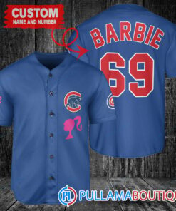 Personalized Chicago Cubs Barbie Baseball Jersey Royal