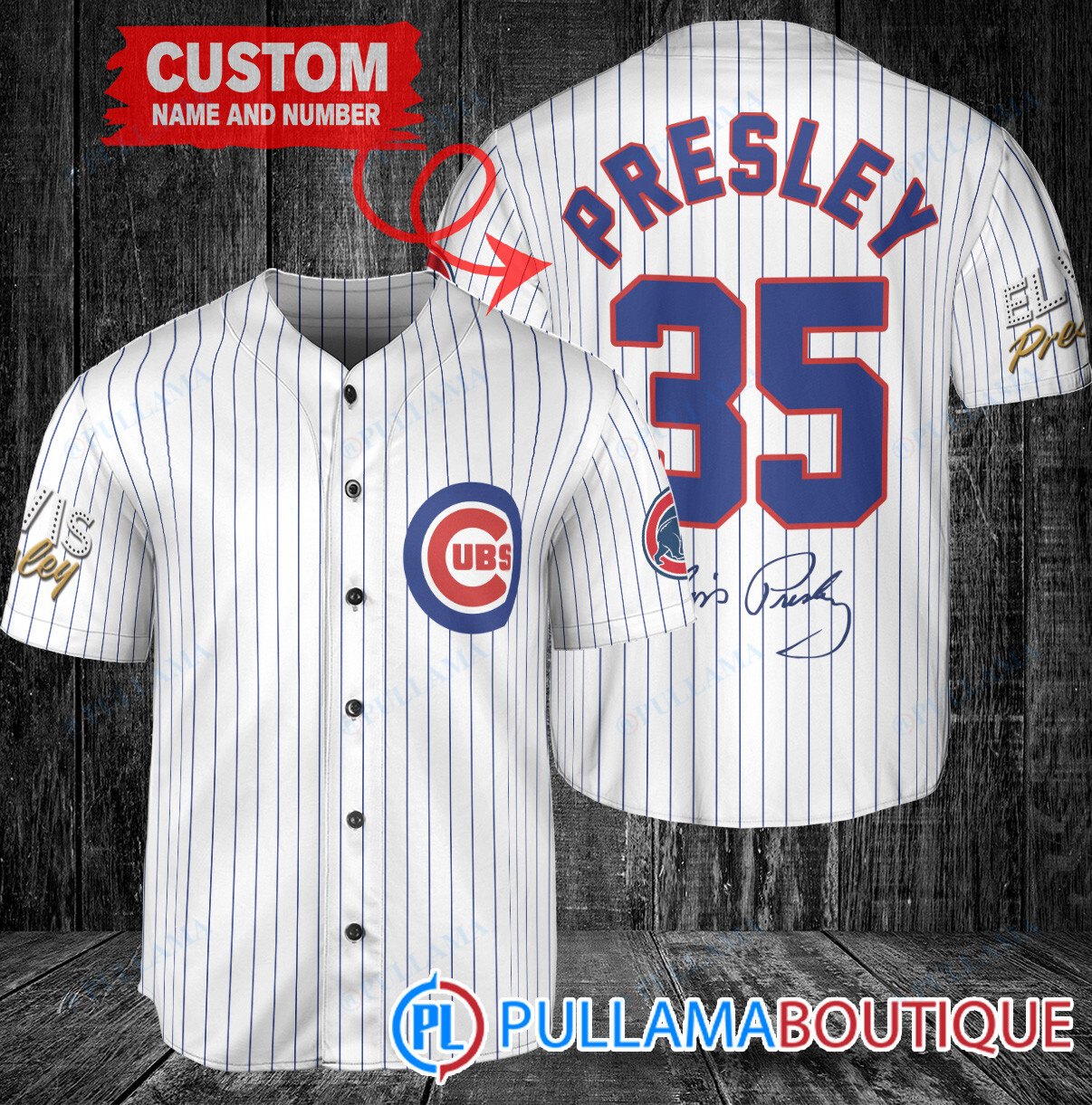 Personalized Houston Astros Elvis Presley Baseball Jersey White