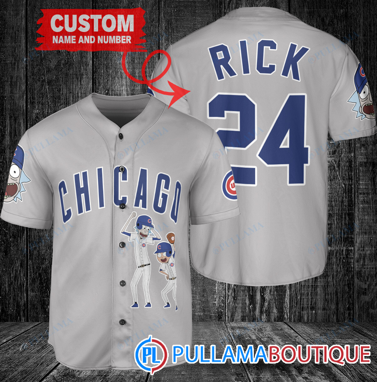 Personalized Milwaukee Brewers Rick and Morty Baseball Jersey White